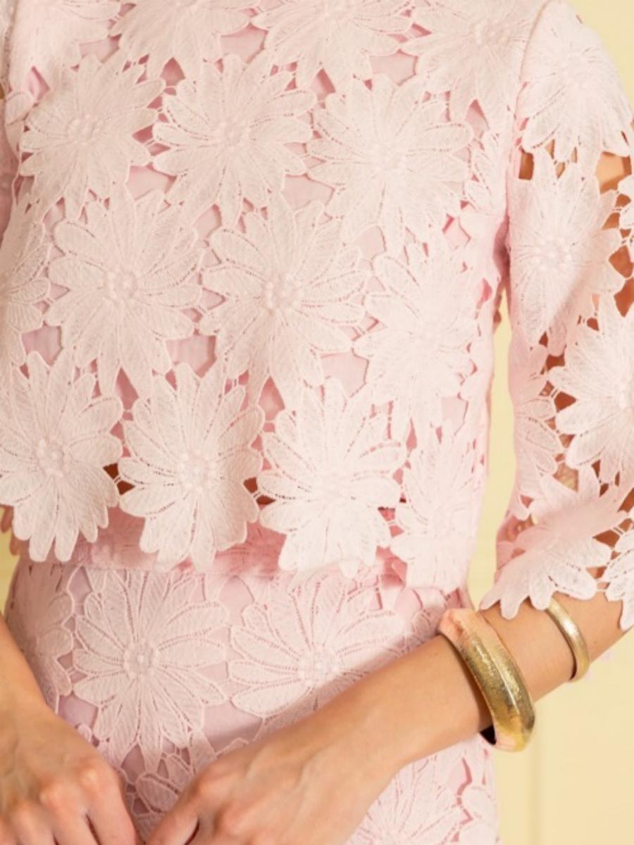 Gorgeous Lace Set, Baby Pink