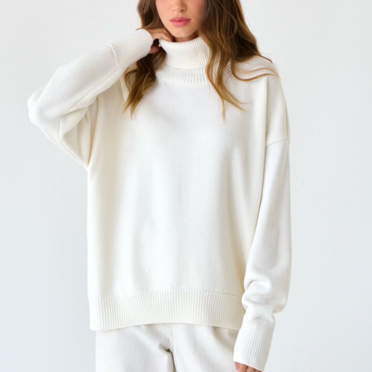 Classic Loose Turtleneck Sweater