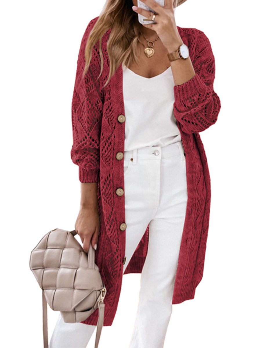 Casual Fall Knit Cardigan